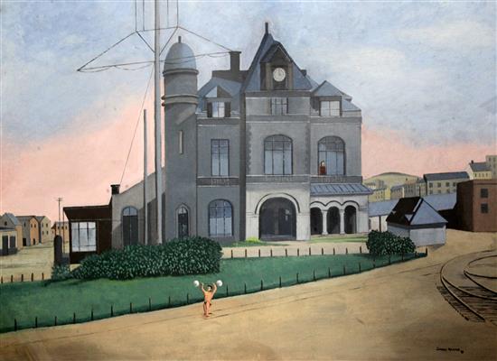 § Conroy Maddox (1912-2005) The Terminus 24 x 34in.